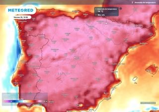 Andrea Danta advierte: "Este viernes varias provincias registrar&aacute;n temperaturas hasta 14 &ordm;C por encima de la media"