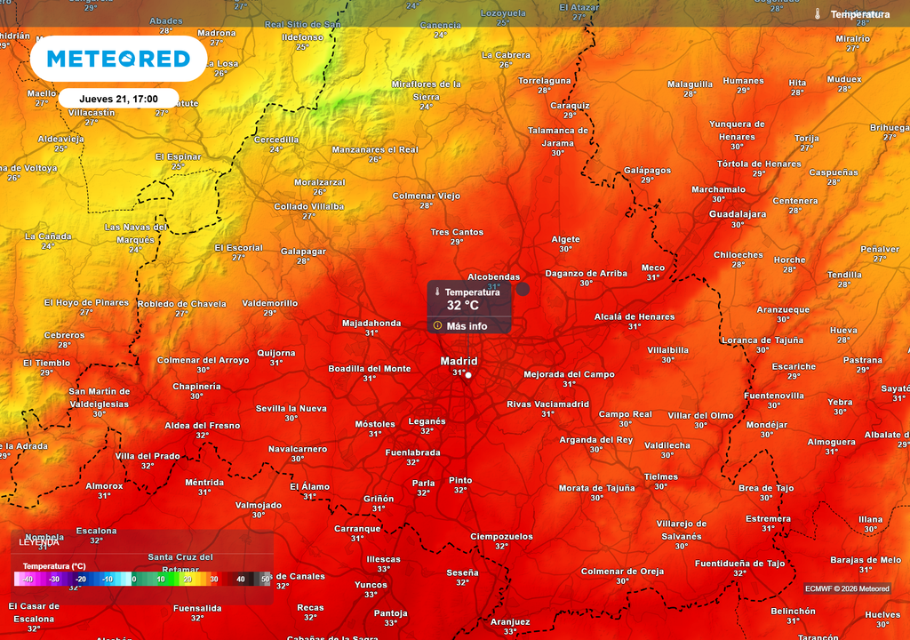 En la recta final de la semana se superarán notablemente los 30 ºC.