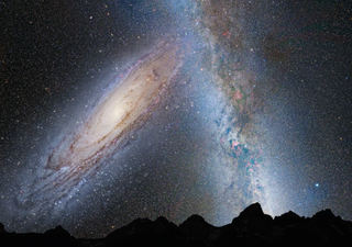 Are Andromeda and the Milky Way already touching for future collision? Astronomers argue that they are