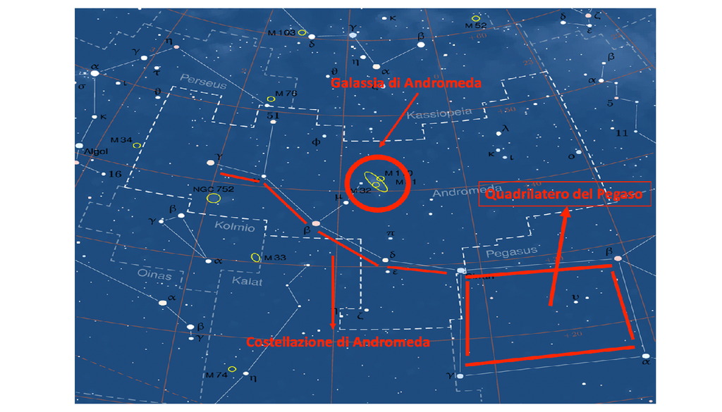Dove individuare la galassia di Andromeda