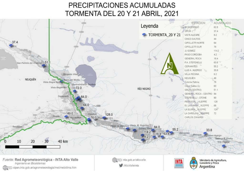 Lluvias INTA Patagonia Lluvias INTA Patagonia