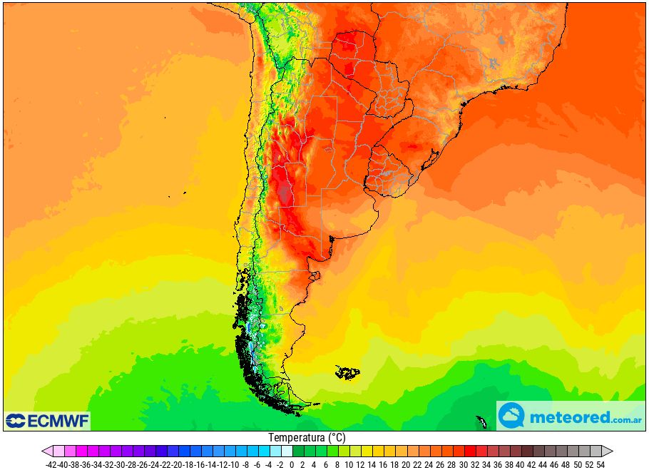 Año Nuevo Noche Vieja tiempo pronóstico clima Argentina