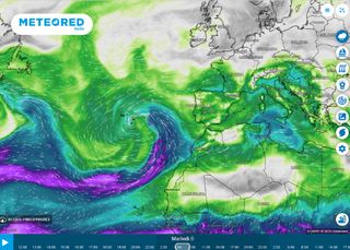 Anomala depressione sull'Atlantico: fiume atmosferico verso le Canarie, forte maltempo in arrivo