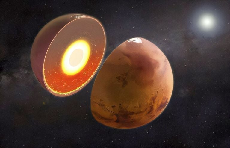 Los cient&iacute;ficos sorprendidos al descubrir una importante anomal&iacute;a t&eacute;rmica bajo el polo sur de Marte