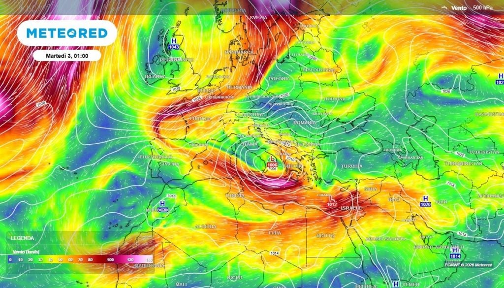 Correnti. Con le correnti occidentali bloccate, sull’Italia si instaureranno condizioni tipicamente anticicloniche, contraddistinte da cielo sereno o poco nuvoloso, tempo stabile e soleggiato.
