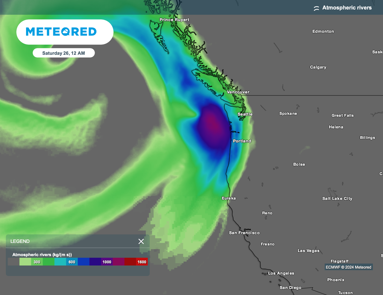 Another atmospheric river system is on the way bringing several inches ...