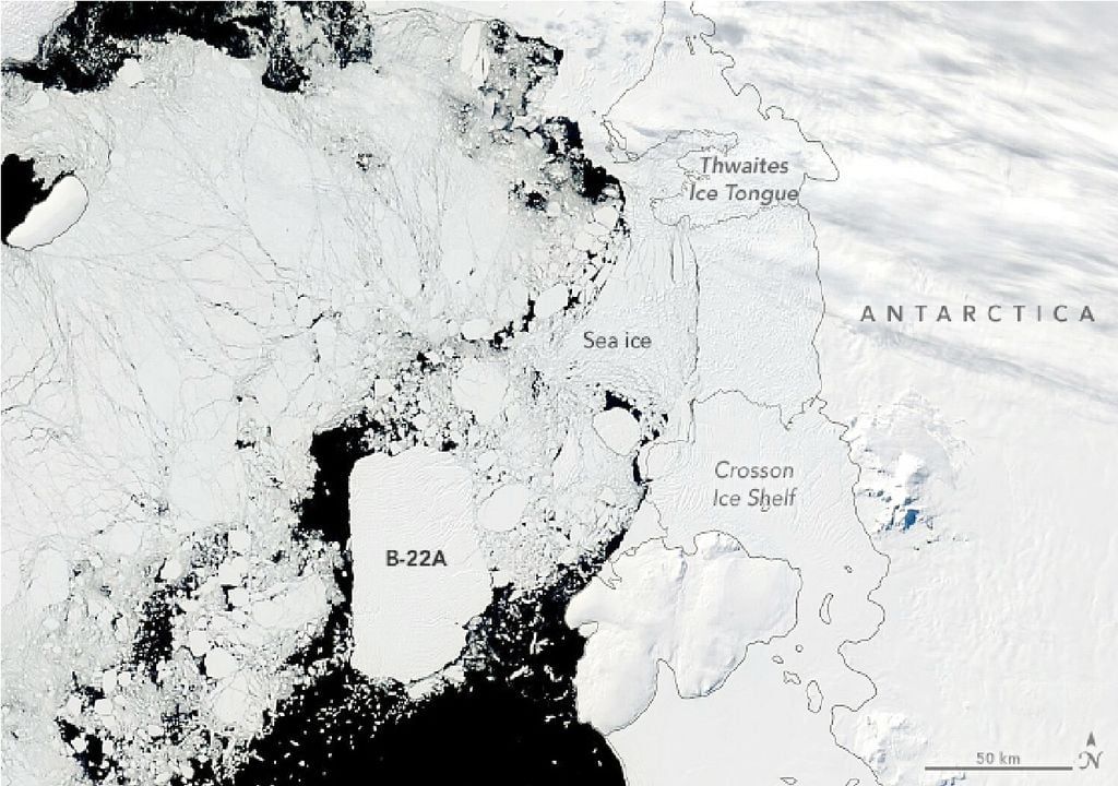 Hielo marino Antártica NASA
