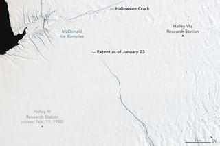 Antártida: Importante rompimiento de hielo está en camino