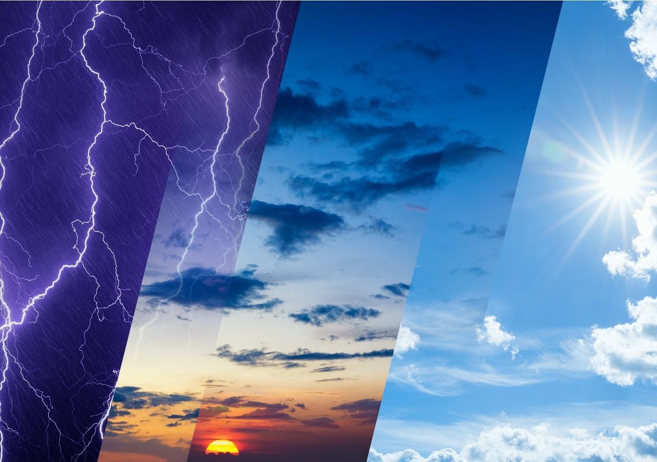 Los anticiclones generalmente ocasionan calor y cielo despejado, pero no siempre es así, produciéndose tormentas.