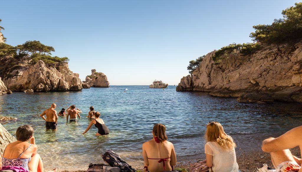 La calanque de Sugiton, régulée par des quotas depuis 2022. La calanque de Sugiton, régulée par des quotas depuis 2022.