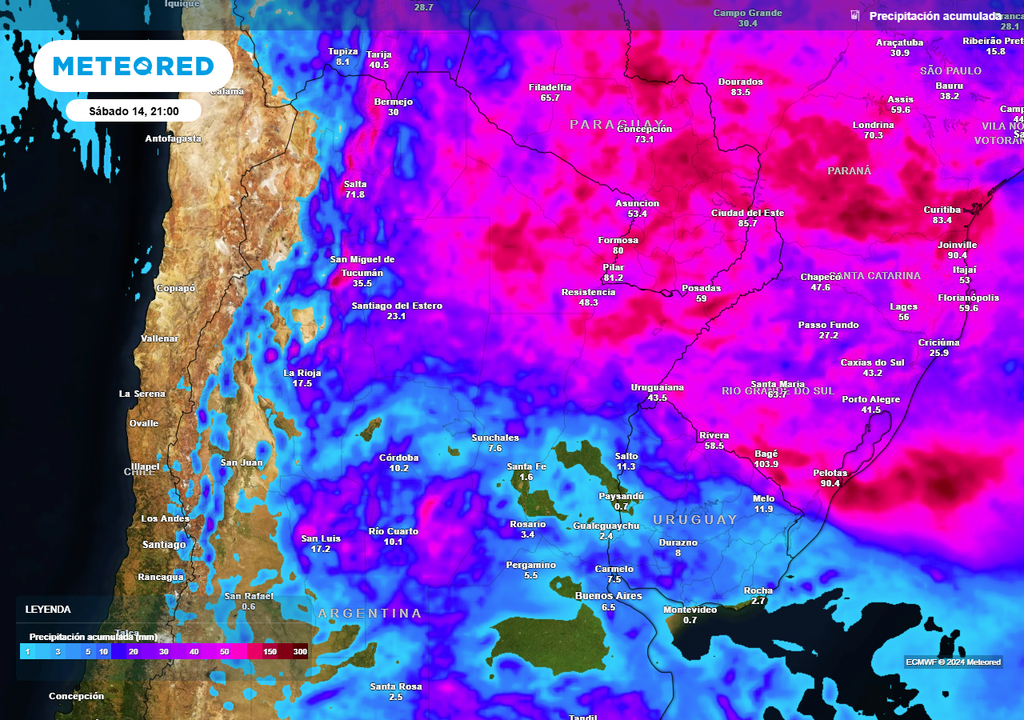 Lluvia, Tormenta, Acumulados, Litoral, Argentina Lluvia, Tormenta, Acumulados, Litoral, Argentina