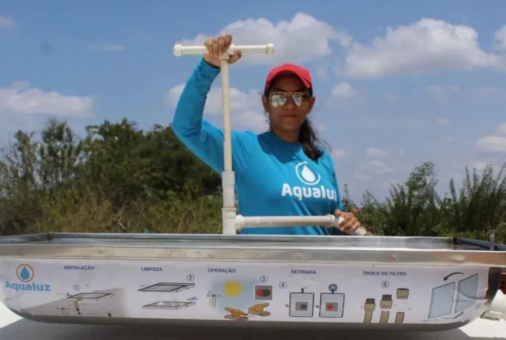 A proposta do Aqualuz é reduzir riscos associados à contaminação microbiológica em locais onde o tratamento convencional de água é escasso. Crédito: Divulgação/ONU-Meio Ambiente