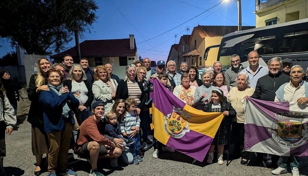 Iniciativa Aldeia de Sonho/INATEL Os habitantes de Póvoa de São Cosme partiram de madrugada para Lisboa. Foto: Fundação INATEL
