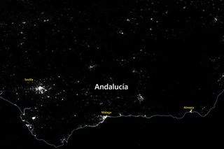 El apagón histórico del 28 de abril de 2025 en Andalucía visto por los satélites espaciales