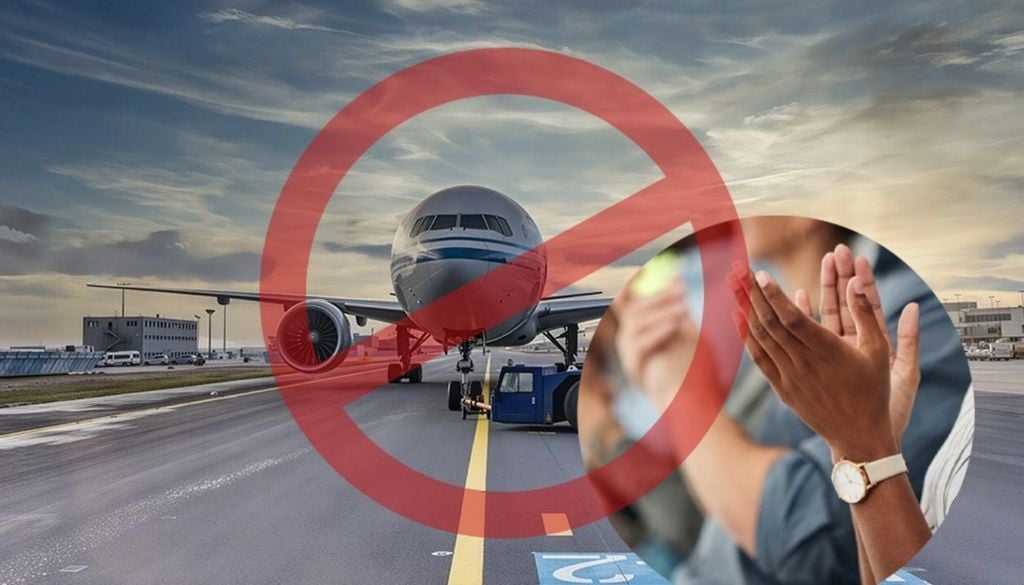 Volar vuelo aplaudir aviones debate Arajet Los aplausos son “un poco raros, normalmente injustificados, pero completamente inofensivos.