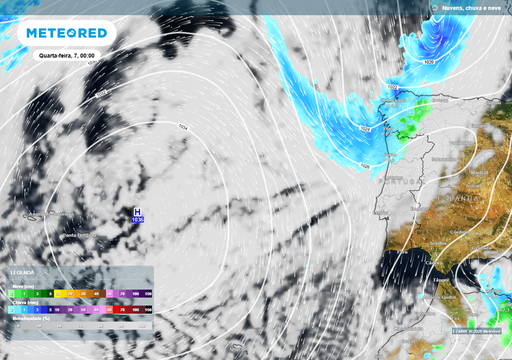 Ap&oacute;s a tempestade Francis, o modelo Europeu j&aacute; tem data marcada para o pr&oacute;ximo epis&oacute;dio de chuva e neve em Portugal