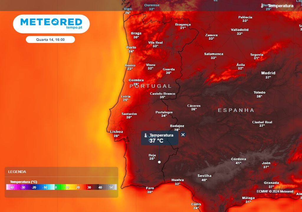 calor extremo Portugal calor extremo Portugal