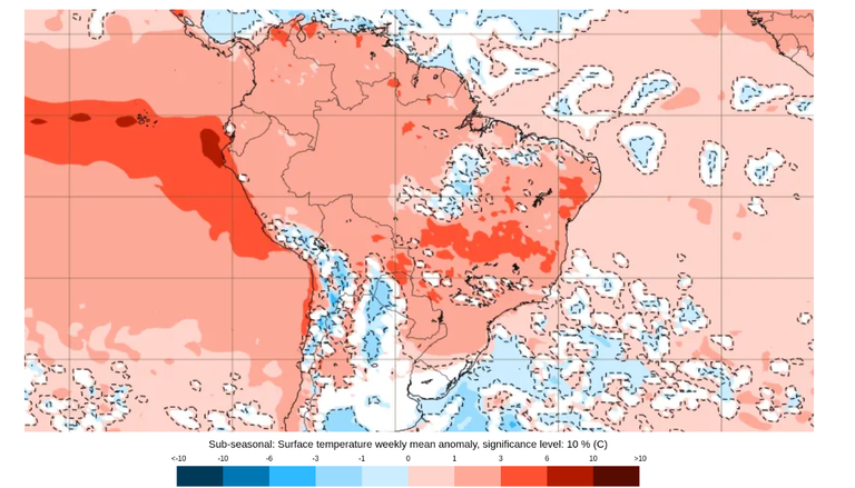 Ap&oacute;s frio de inverno, bolha de ar quente atinge as 5 regi&otilde;es do Brasil