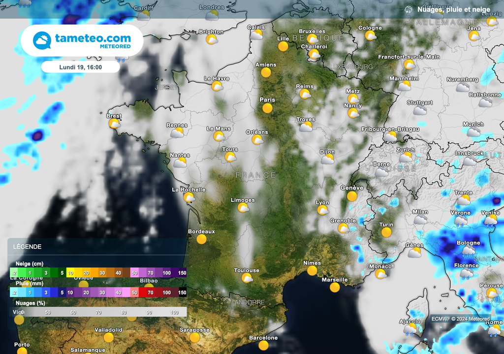 Météo plutôt ensoleillée ce lundi.