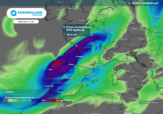 Des précipitations exceptionnelles attendues dès la nuit prochaine en France ! Jusqu'à 100 litres/m² en 24 heures !