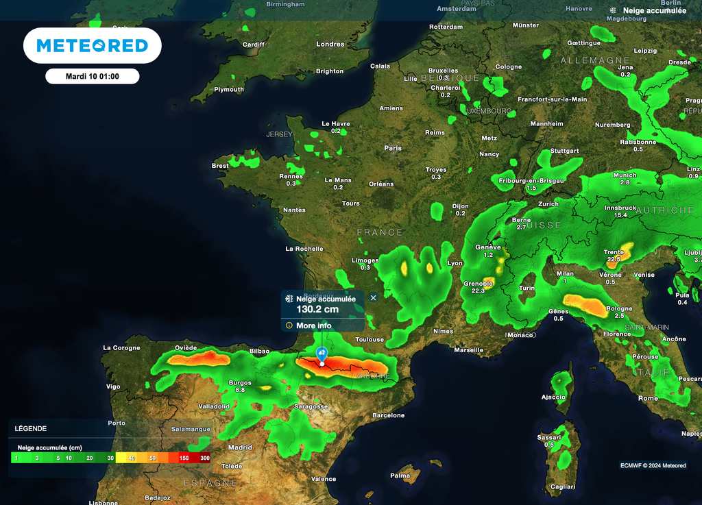 En plaine, le risque de giboulées persiste dimanche mais c'est en montagne que l'on pourra vraiment avoir de la neige.