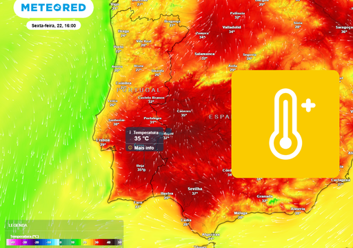 Aproxima-se a dorsal africana: entre quinta e sexta-feira at&eacute; 6 capitais de distrito atingir&atilde;o os 30 &ordm;C