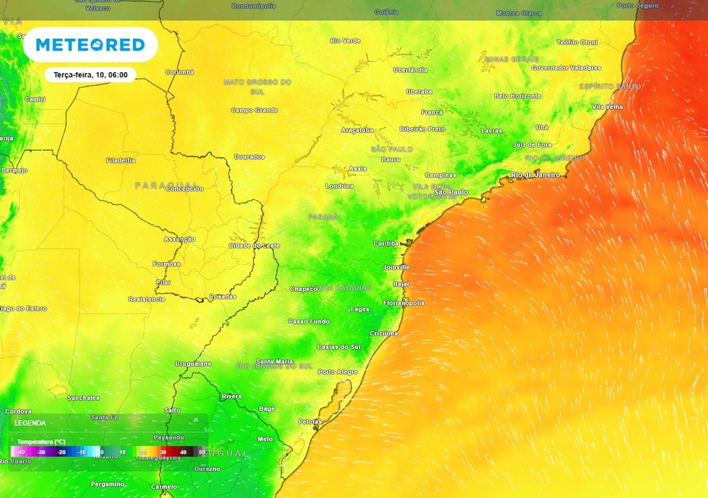 Previsão de temperaturas mínimas nesta terça-feira mostra que muitos municípios brasileiros registrarão temperaturas mínimas entre 15°C e 12°C durante a madrugada e a manhã.