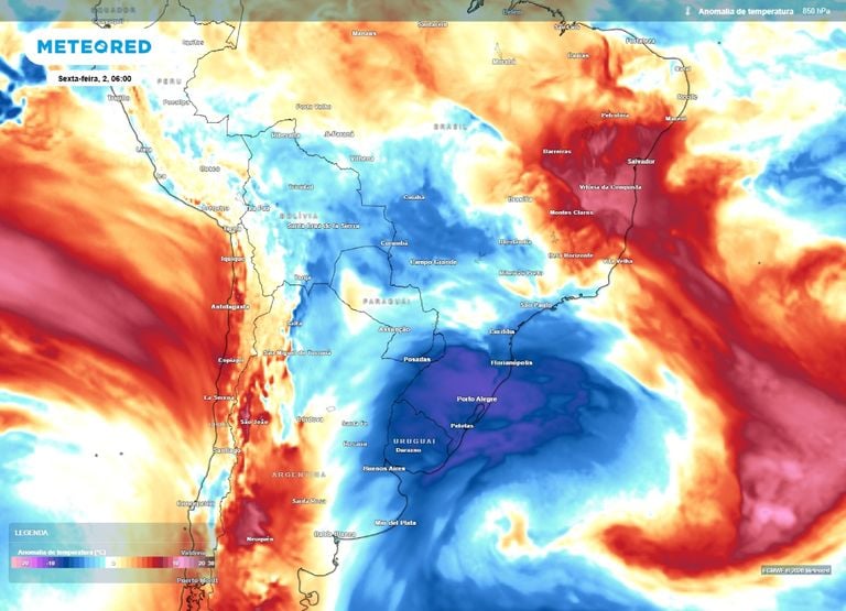 Ar frio &lsquo;quebra&rsquo; onda de calor e traz frio de inverno com queda de 20&deg;C no Centro-Sul