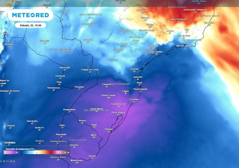 Ar polar derruba as temperaturas e traz frio por v&aacute;rios dias ao Centro-Sul