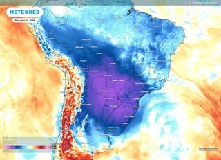 Ar polar ganha intensidade e frio de inverno se espalha pelo Brasil com temperaturas abaixo de 0&deg;C e geadas