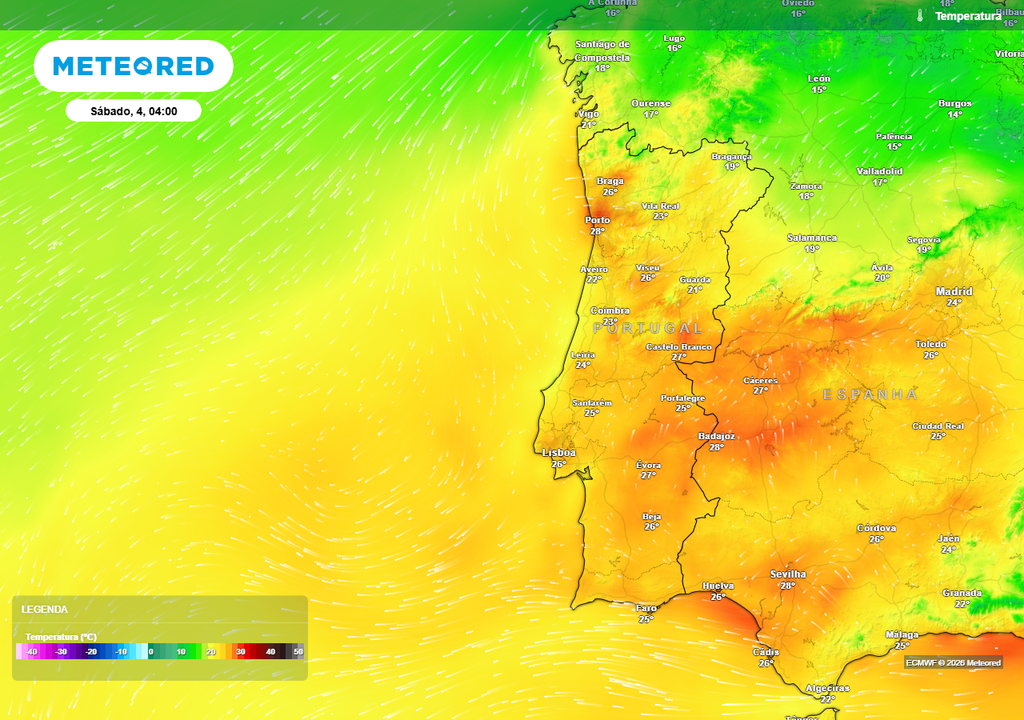 Noites tórridas correspondem a períodos noturnos durante os quais a temperatura mínima não desce abaixo dos 25 ºC. Se a atual previsão se mantiver, no sábado (4) destacam-se as cidades do Porto e Évora, entre outras.