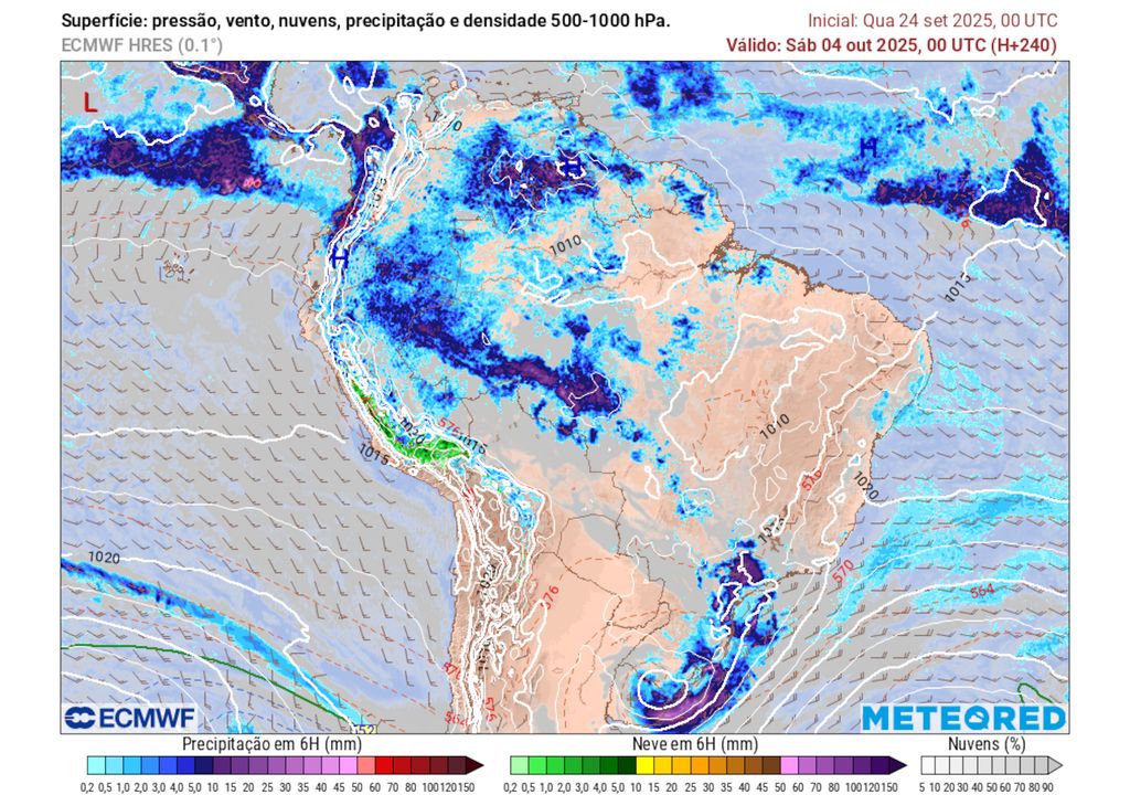 Previsão de pressão, ventos e chuva no sábado da semana que vem. Previsão de pressão, ventos e chuva no sábado da semana que vem.
