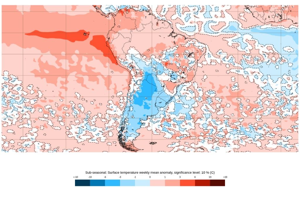 A semana de 29 de junho a 6 de julho deve ter temperaturas acima da média no Brasil Central, reforçando o padrão de tardes mais quentes e ar seco.