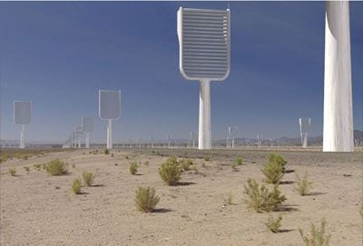 Árboles artificiales para la captura de CO2