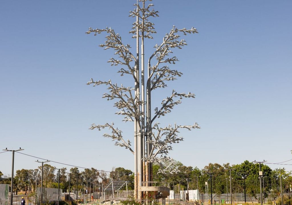 La artista rosarina Nicola Costantino propuso esta obra en el marco de un concurso de ideas para alojar arte público en el Parque de Innovación.