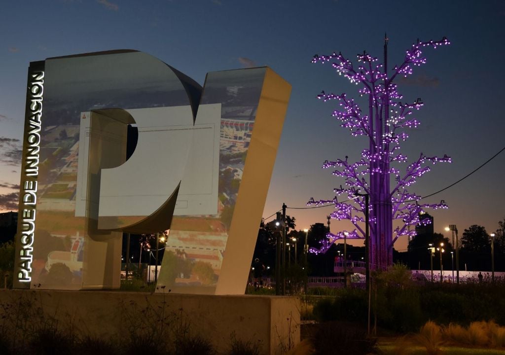 Arbórea Magna iluminado durante el atardecer