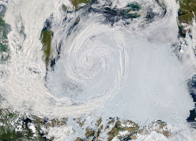 Cyclones in the Arctic are becoming more intense and frequent