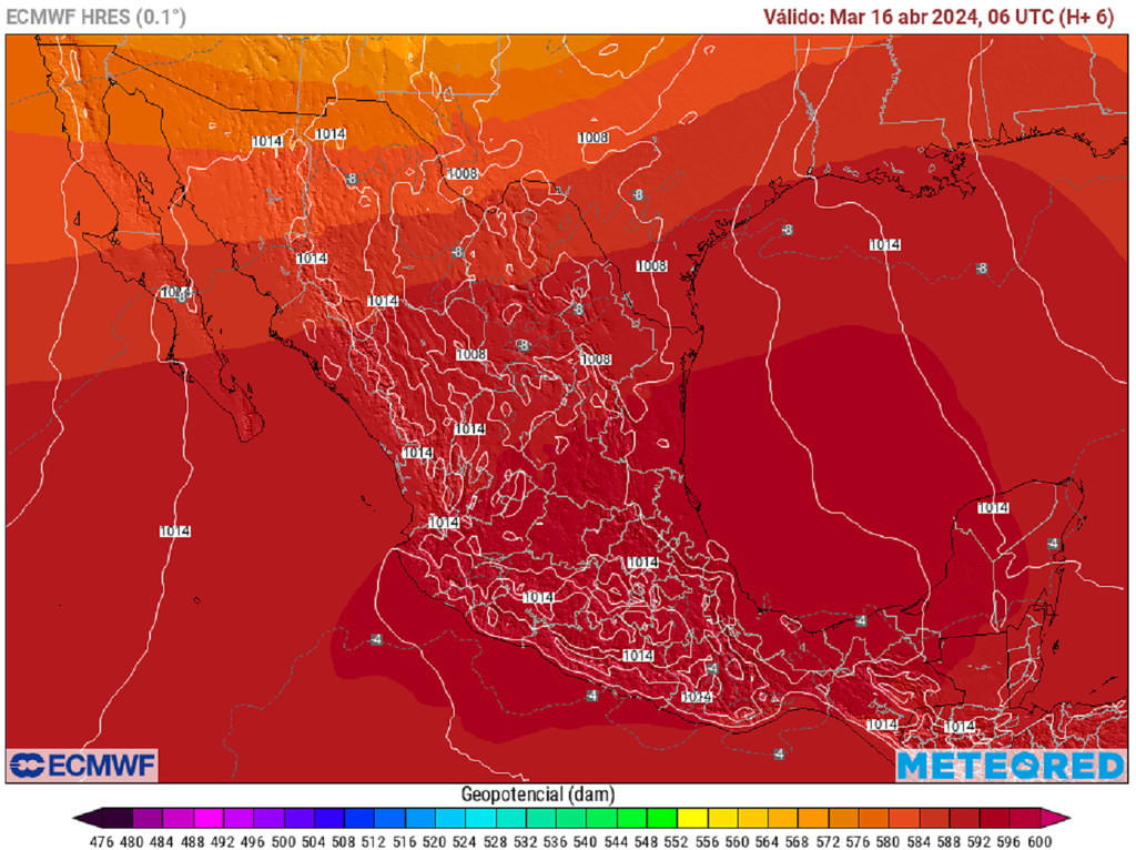 El anticiclón persiste en México
