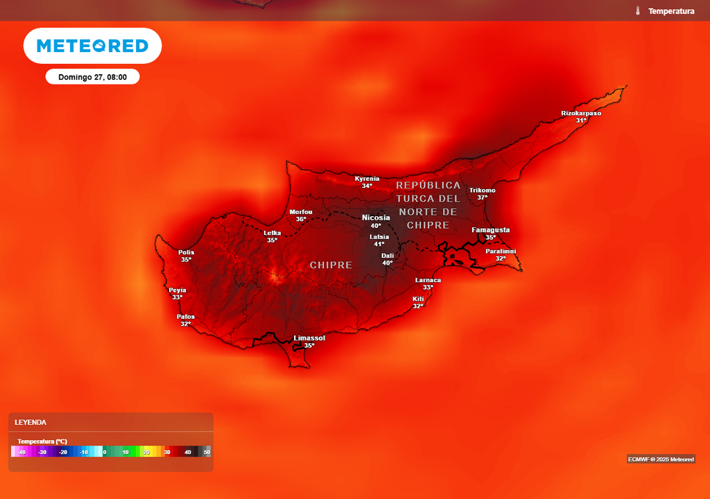 Incendio en Chipre ha consumido más de 10.000 hectáreas, Meteored, Chile