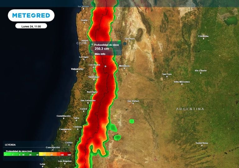 Argentina bajo el fr&iacute;o polar: hasta -10 &deg;C en Cuyo, m&aacute;ximas bajo cero en la Patagonia y heladas por 72 horas