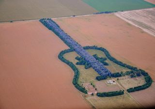 Argentina: La historia de la guitarra que se ve desde el cielo