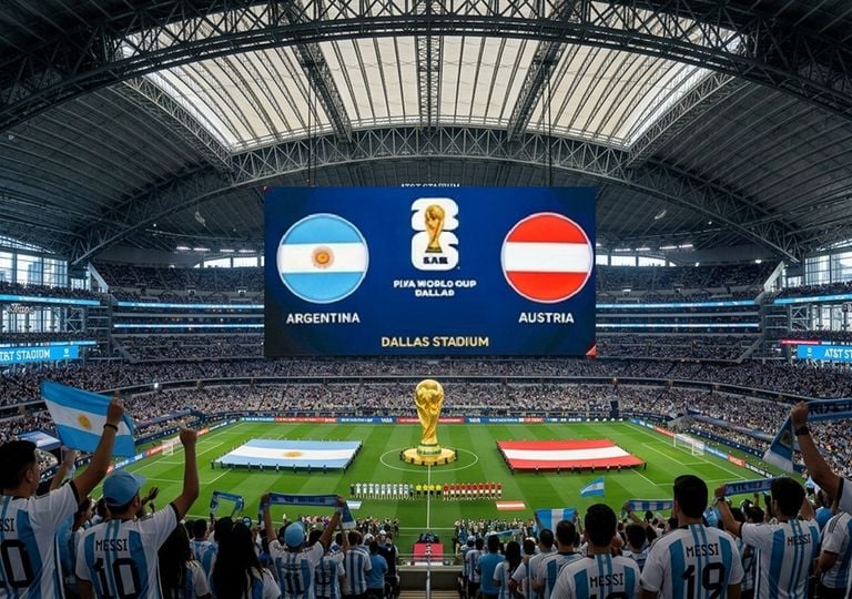 Argentina vs. Austria: las claves del pron&oacute;stico del tiempo para llegar al Dallas Stadium en plena alerta por calor