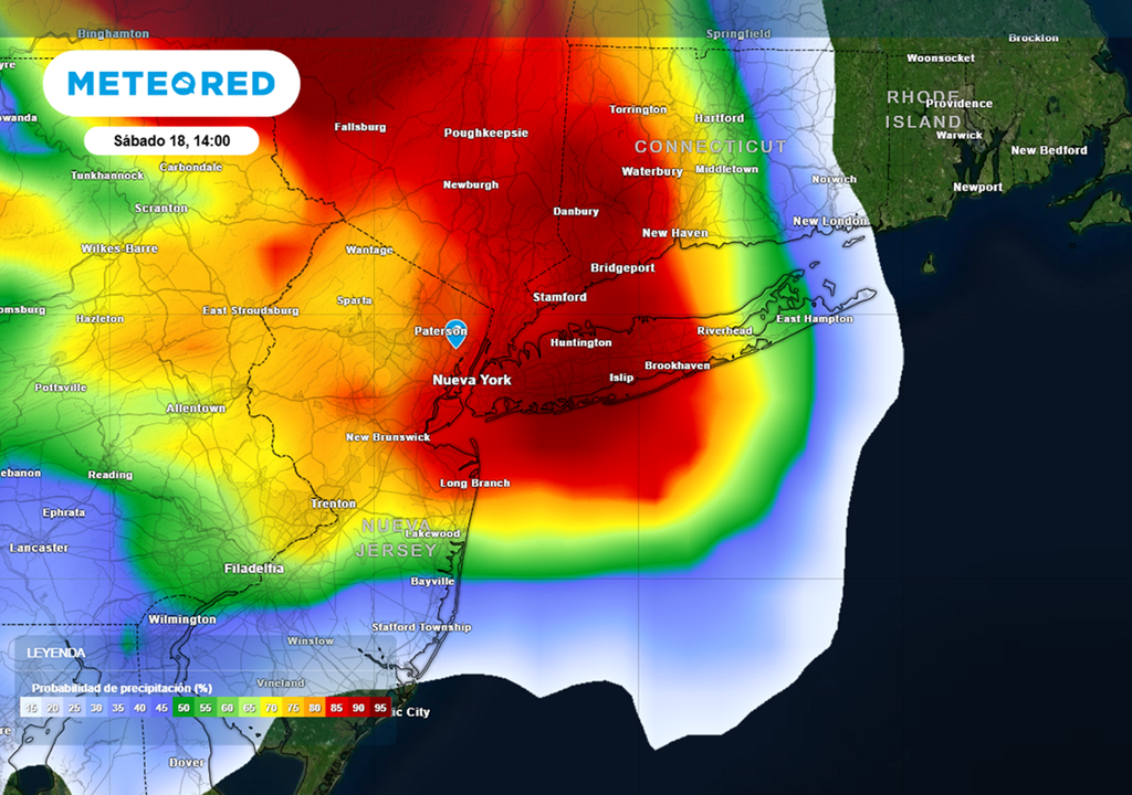 pronostico de lluvia Altas probabilidades de que NJ tenga tormentas fuertes a severas este sábado