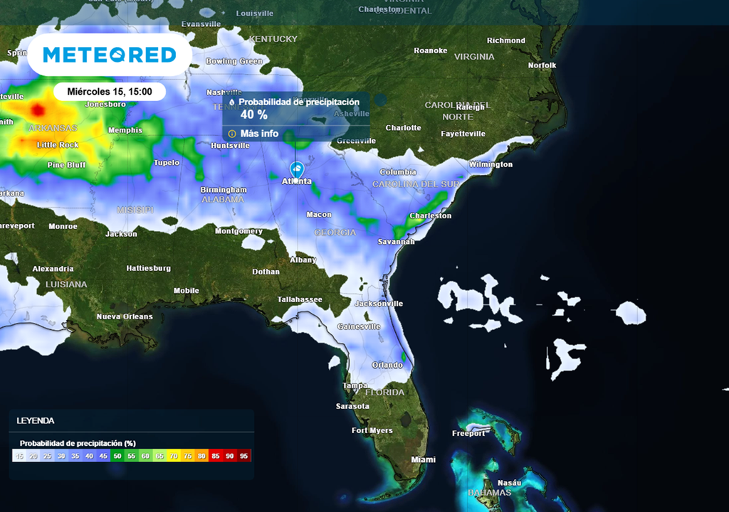 Probabilidad de precipitaciones post partido de semifinal Argentina vs. Inglaterra. Probabilidad de precipitaciones post partido de semifinal Argentina vs. Inglaterra.