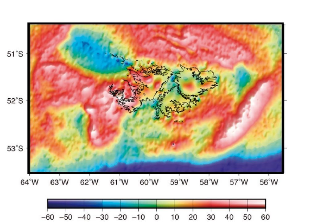 Un argentino descubre un enorme cráter de impacto en las Islas Malvinas