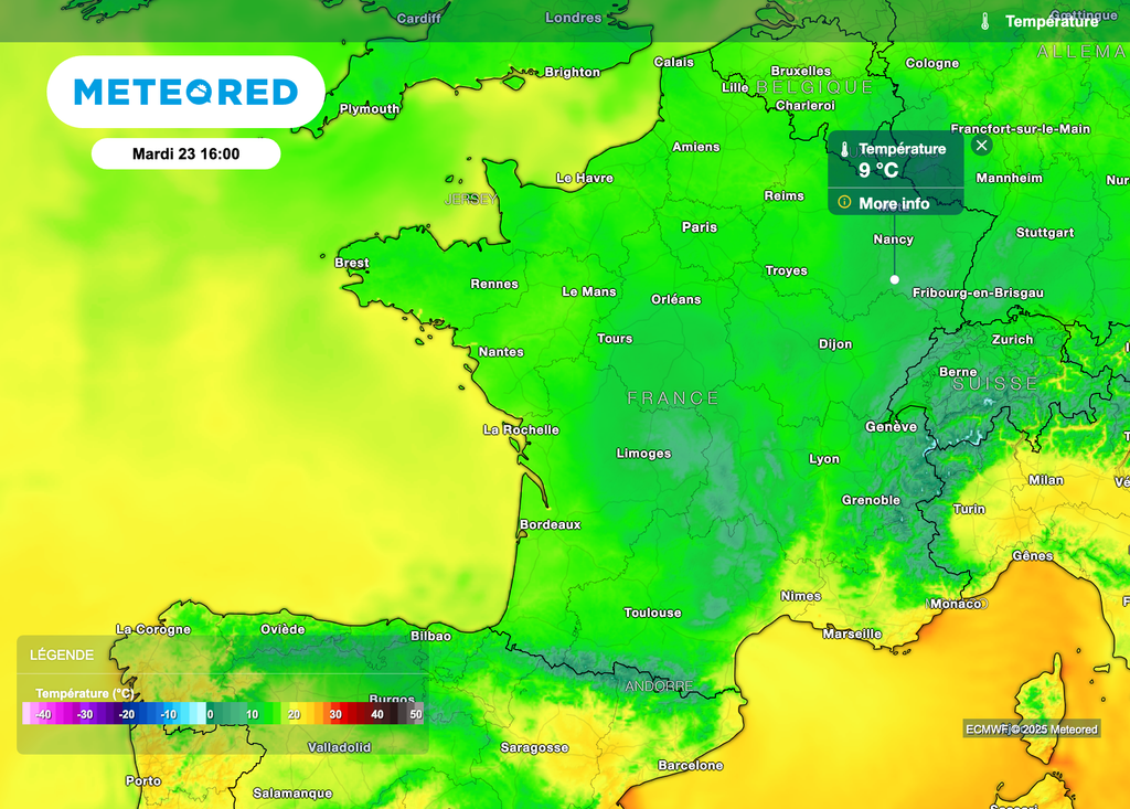 Grande fraîcheur sous les pluies de la goutte froide.