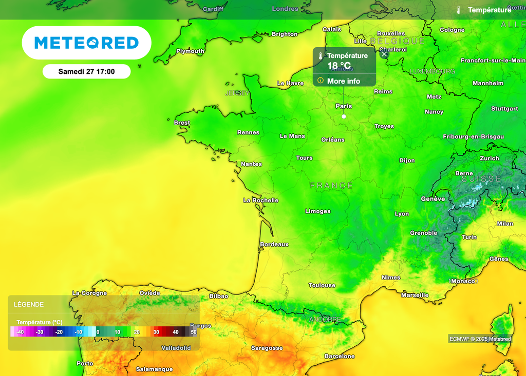 Hausse des températures à partir de ce week-end.