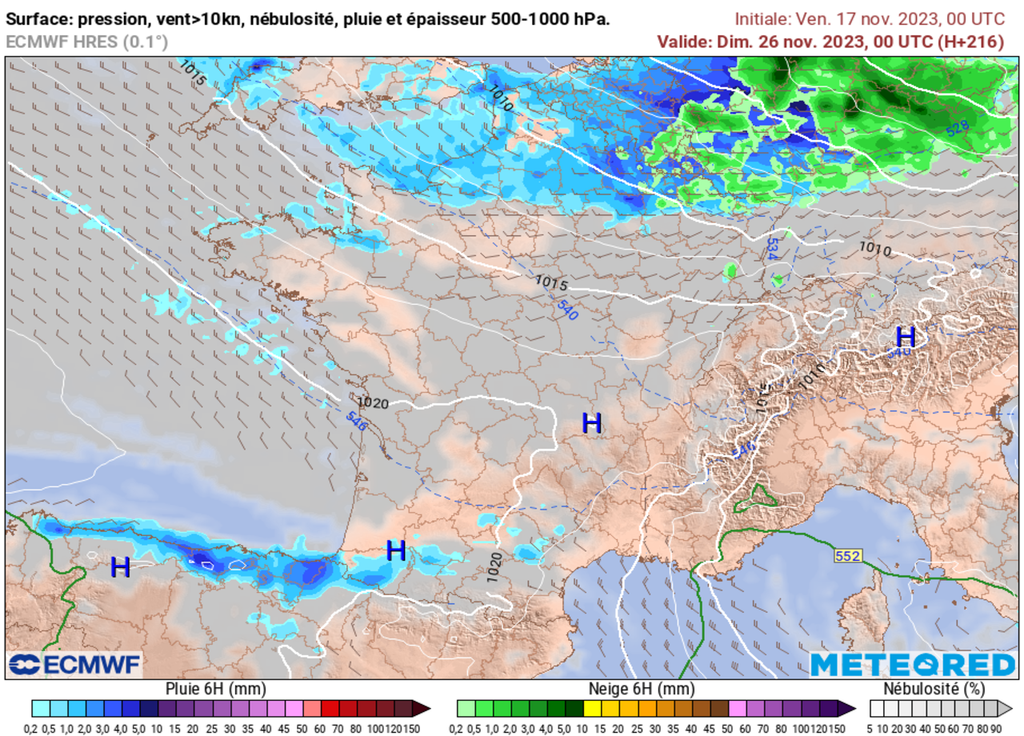 La Lorraine pourrait observer ces premiers flocons à très basse altitude voire en plaine d'ici le week-end prochain.