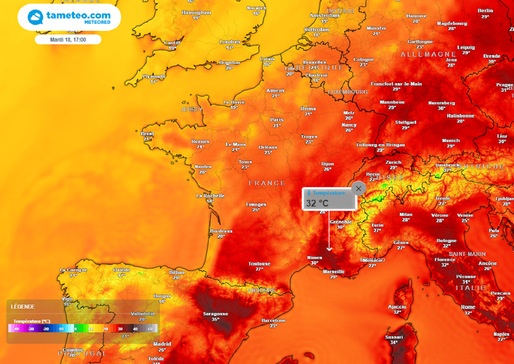 En début de semaine prochaine, la chaleur commencera à s'inviter, essentiellement dans le sud du pays... En début de semaine prochaine, la chaleur commencera à s'inviter, essentiellement dans le sud du pays...