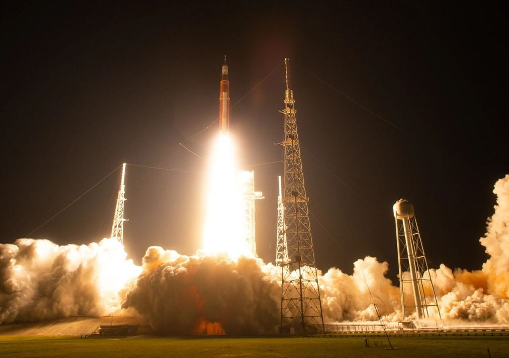 La missione Artemis I in partenza dal Kennedy Space Center in Florida